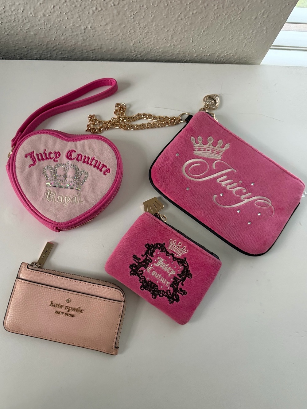 Juice Couture coin purses and wristlet/ Kate Spade wallet